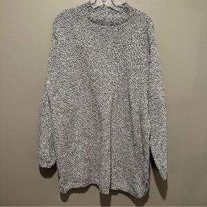 St Johns Bay Knit Sweater NWT Women's 2X Long Sleeve Pullover Gray Warm Grandma